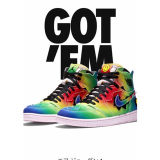 ナイキ(NIKE)のNIKE AIR JORDAN1  J ×J.Balvin スニーカー　25cm(スニーカー)