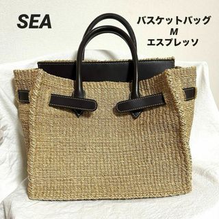 SEA - 【SEA】カゴバッグ　Mサイズ　ダークブラウン　バケットバッグ　かごバッグ