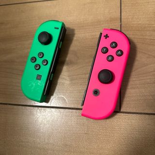 ニンテンドースイッチ(Nintendo Switch)の任天堂　純正品　Joy-Con (L) ネオングリーン/ (R) ネオンピンク(家庭用ゲーム機本体)