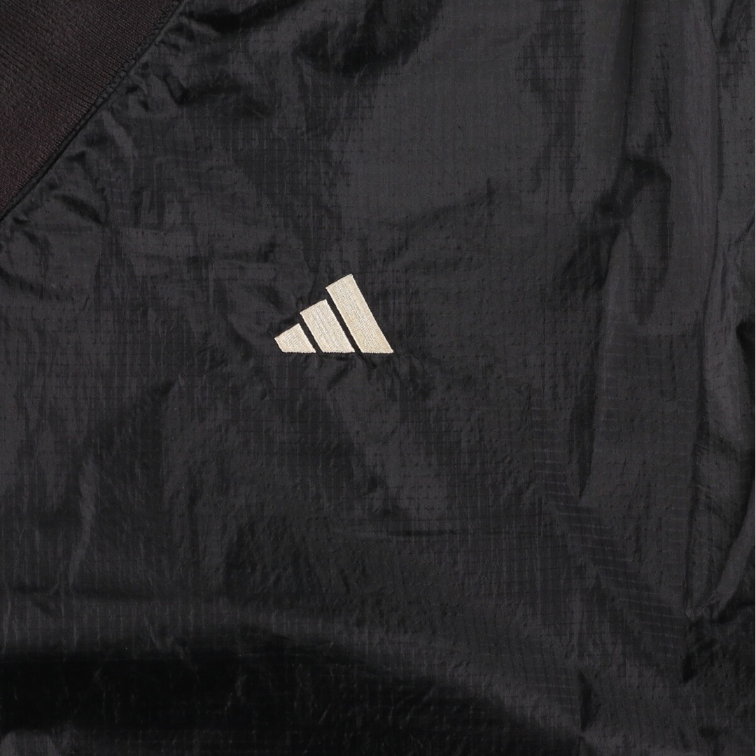 adidas(アディダス)の古着 90年代 アディダス adidas バックロゴ Vネック ウォームアッププルオーバー メンズXL ヴィンテージ /eaa428411 メンズのジャケット/アウター(ナイロンジャケット)の商品写真