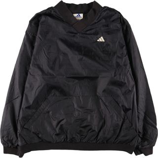 アディダス(adidas)の古着 90年代 アディダス adidas バックロゴ Vネック ウォームアッププルオーバー メンズXL ヴィンテージ /eaa428411(ナイロンジャケット)