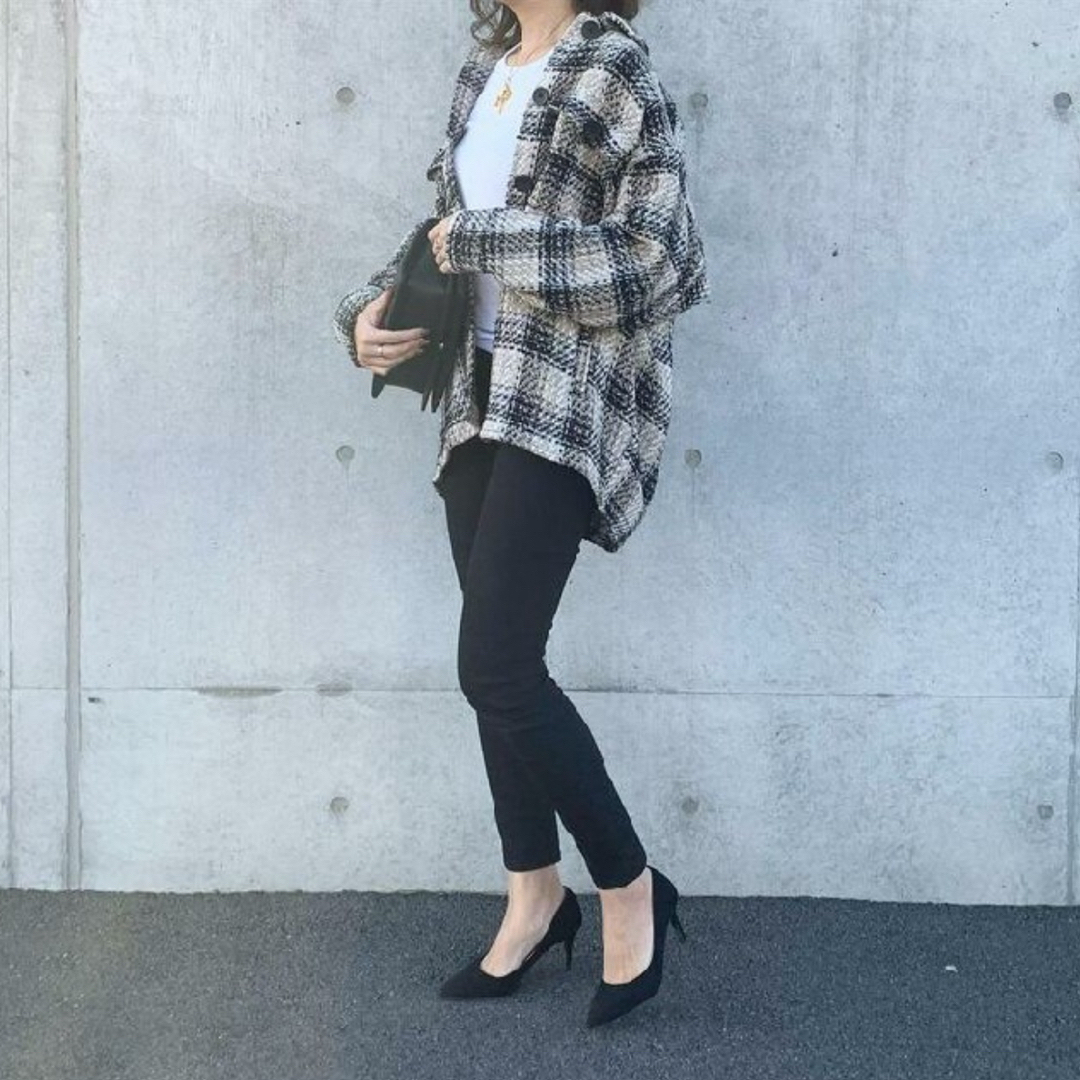 ZARA - ZARA テクスチャー入りチェック柄シャツジャケットの通販 ZARA - ZARA テクスチャー入りチェック柄シャツジャケットの通販