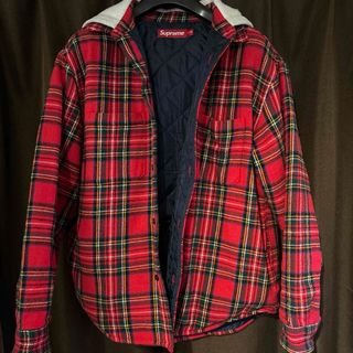 Supreme - Tartan Flannel Hooded Shirt  supreme