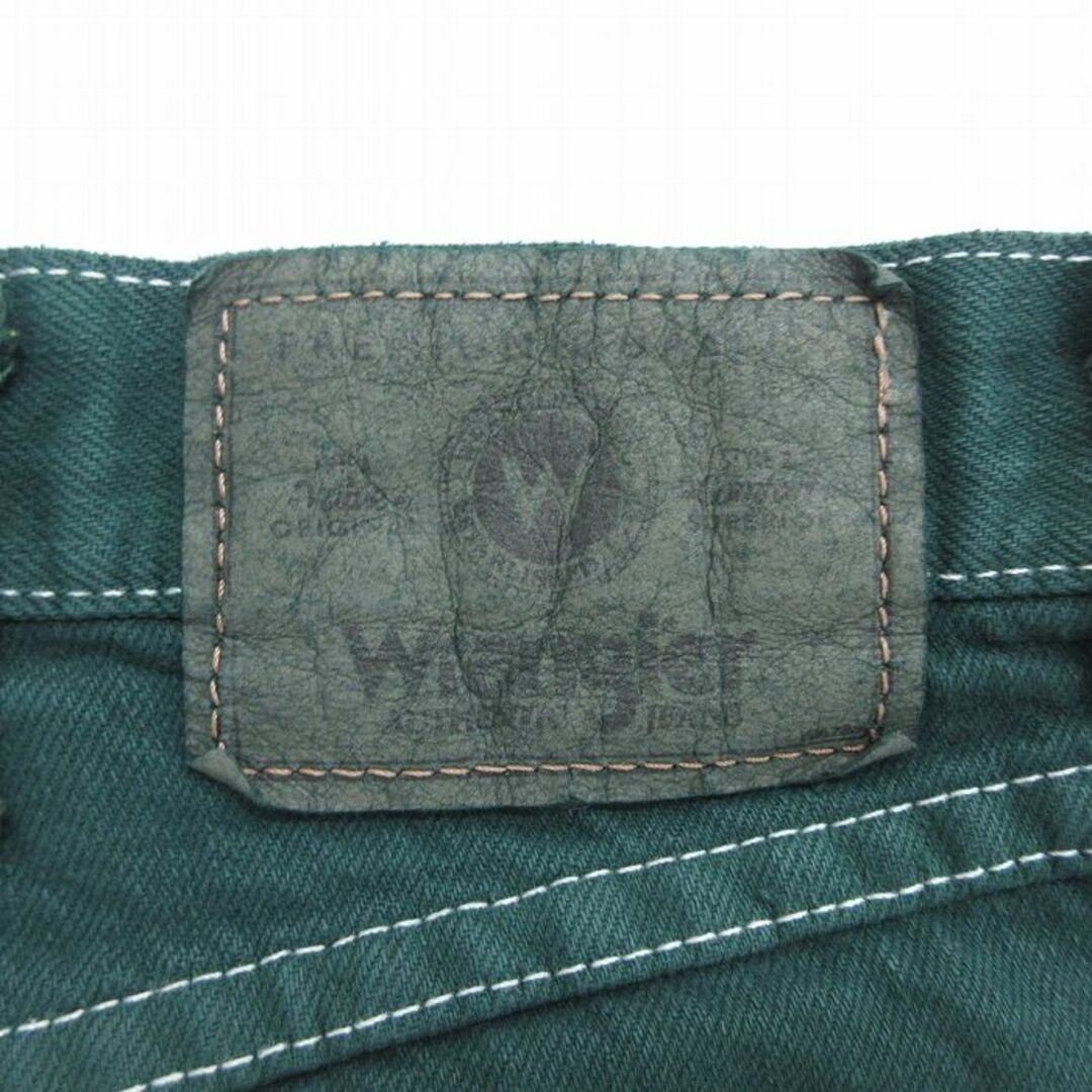 Wrangler(ラングラー)のW34★古着 ラングラー Wrangler ショート パンツ ショーツ メンズ コットン 濃緑 グリーン デニム 23aug19 中古 ボトムス 短パン ショーパン ハーフ メンズのパンツ(ワークパンツ/カーゴパンツ)の商品写真