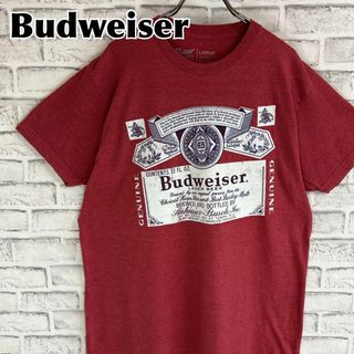 Budweiser バドワイザー ビール ラベル ロゴ Tシャツ 半袖 輸入品(Tシャツ/カットソー(半袖/袖なし))