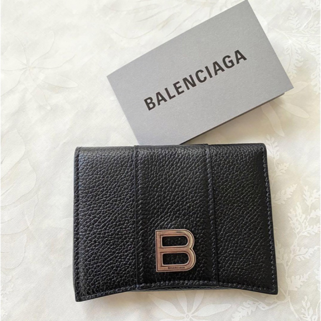 Balenciaga(バレンシアガ)の【新品】バレンシアガ Bロゴ カードケース 名刺入れ ブラック レザー 本革 黒 メンズのファッション小物(名刺入れ/定期入れ)の商品写真