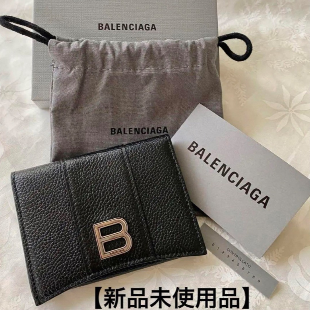 Balenciaga(バレンシアガ)の【新品】バレンシアガ Bロゴ カードケース 名刺入れ ブラック レザー 本革 黒 メンズのファッション小物(名刺入れ/定期入れ)の商品写真