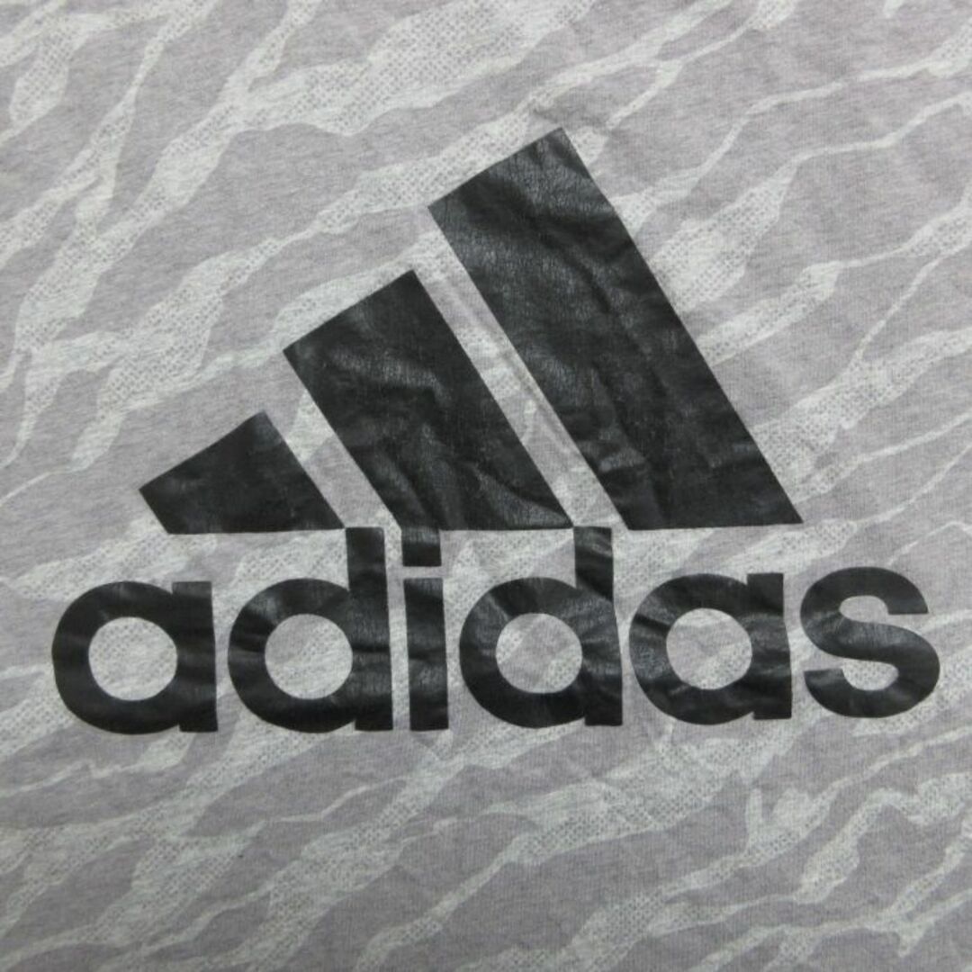 adidas(アディダス)のXL★古着 アディダス adidas 半袖 ブランド Tシャツ メンズ ビッグロゴ 大きいサイズ コットン クルーネック グレー他 迷彩 23aug16 中古 メンズのトップス(Tシャツ/カットソー(半袖/袖なし))の商品写真