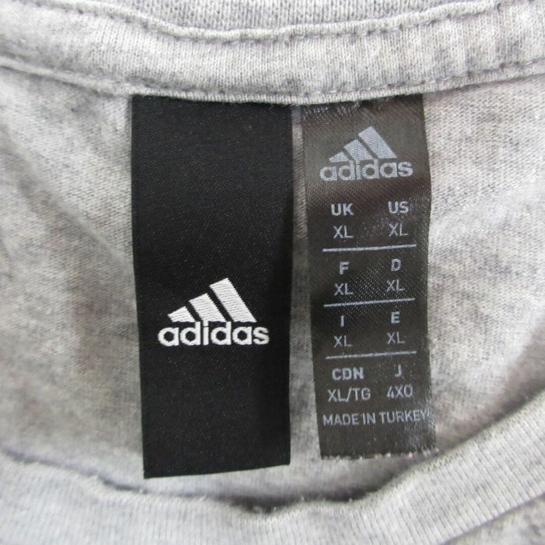 adidas(アディダス)のXL★古着 アディダス adidas 半袖 ブランド Tシャツ メンズ ビッグロゴ 大きいサイズ コットン クルーネック グレー他 迷彩 23aug16 中古 メンズのトップス(Tシャツ/カットソー(半袖/袖なし))の商品写真