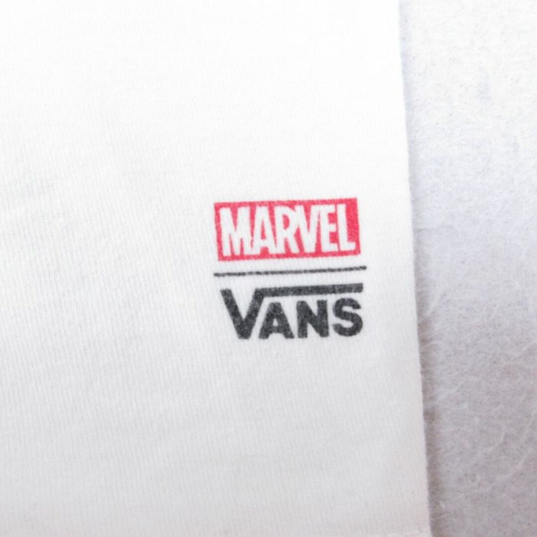 MARVEL(マーベル)のM★古着 バンズ VANS 半袖 ブランド Tシャツ メンズ マーベル ハルク ブルースバナー コットン クルーネック 白 ホワイト 23aug19 中古 メンズのトップス(Tシャツ/カットソー(半袖/袖なし))の商品写真