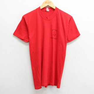 S★古着 半袖 ビンテージ Tシャツ メンズ 80年代 80s サンファン プエルトリコ クルーネック USA製 赤 レッド 23aug17 中古(Tシャツ/カットソー(半袖/袖なし))