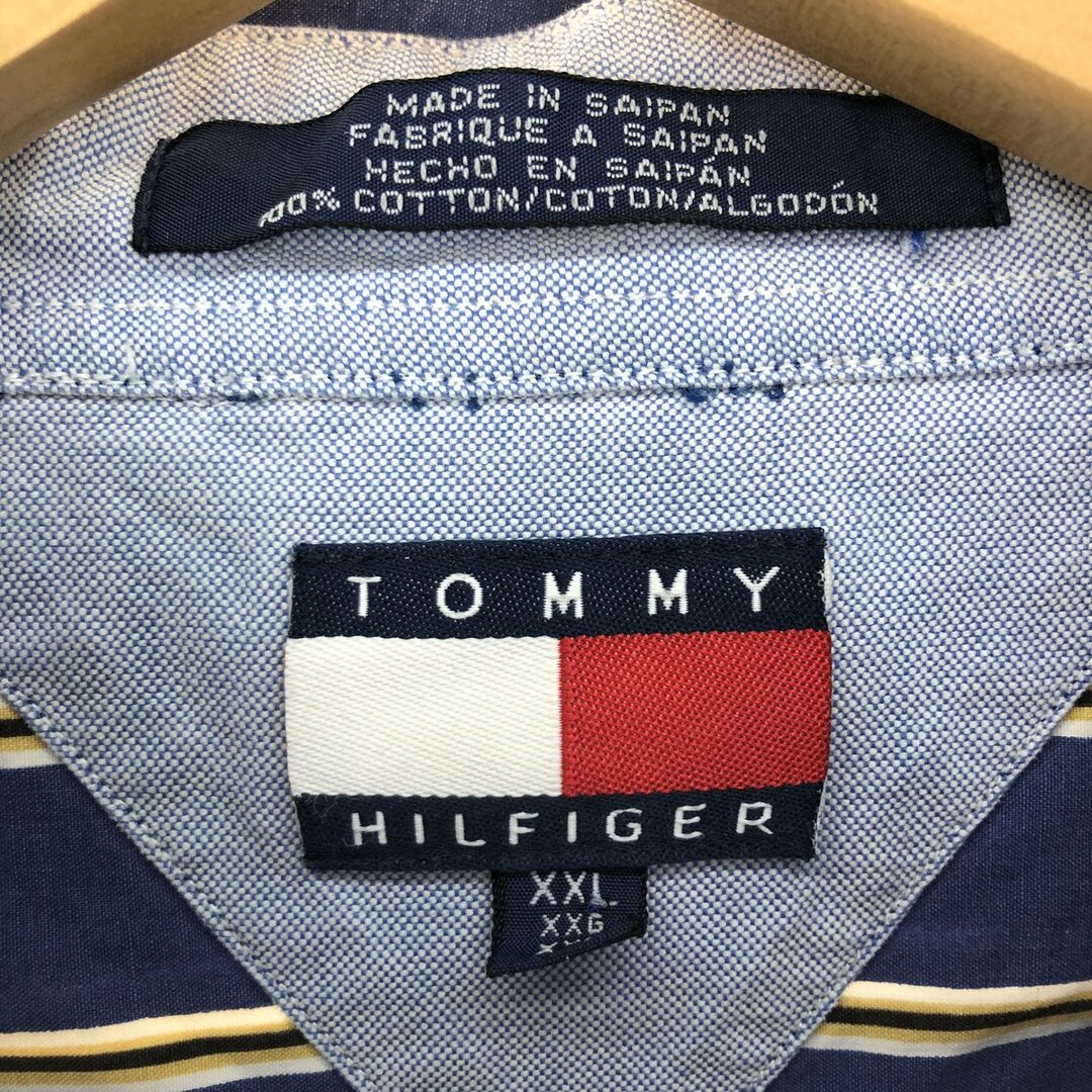 TOMMY HILFIGER(トミーヒルフィガー)の古着 90年代 トミーヒルフィガー TOMMY HILFIGER 長袖 ボタンダウンストライプシャツ メンズXXL ヴィンテージ /eaa428610 メンズのトップス(シャツ)の商品写真