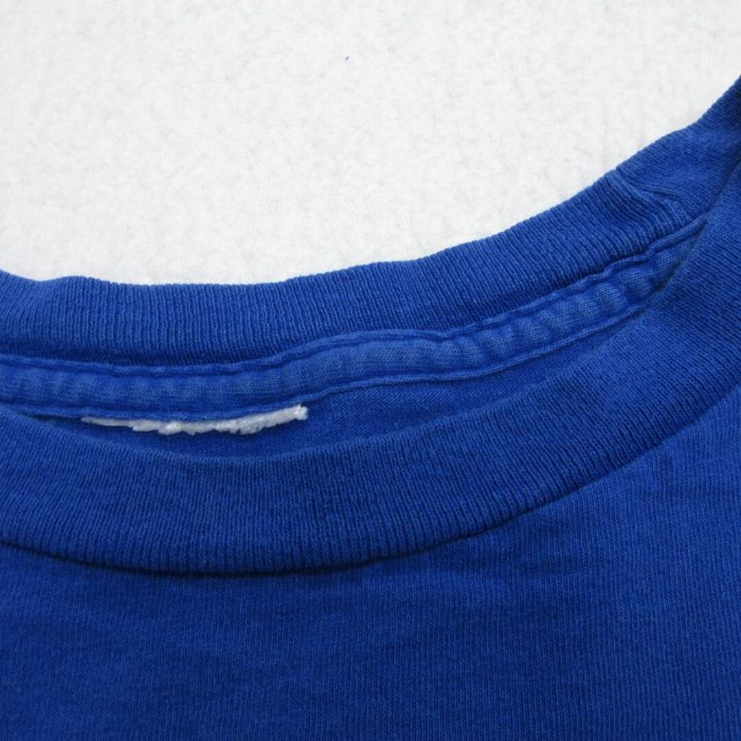 adidas(アディダス)のXL★古着 アディダス adidas 半袖 ビンテージ Tシャツ メンズ 00年代 00s ワンポイントロゴ クルーネック 青 ブルー 23aug19 中古 メンズのトップス(Tシャツ/カットソー(半袖/袖なし))の商品写真
