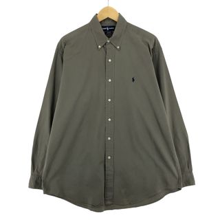 ラルフローレン(Ralph Lauren)の古着 ラルフローレン Ralph Lauren BLAKE 長袖 ボタンダウンシャツ メンズL /eaa428960(シャツ)