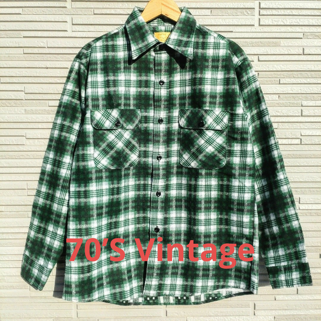 PENDLETON(ペンドルトン)の【70'S Vintage・Sears】PRINT FLANNEL SHIRT メンズのトップス(シャツ)の商品写真