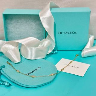 ティファニー(Tiffany & Co.)のTIFFANY＆CO.バイザヤード5PダイヤモンドK18ゴールドブレスレット(ブレスレット/バングル)