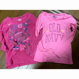 オールドネイビー(Old Navy)のオールドネイビー ロンT 2枚 セット 女の子 8歳(Tシャツ/カットソー)