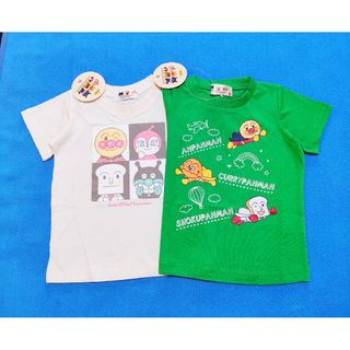 アンパンマン(アンパンマン)の新品　90cm　アンパンマン　男の子半袖Ｔシャツ2枚セット　パトロールG×4G(Tシャツ/カットソー)