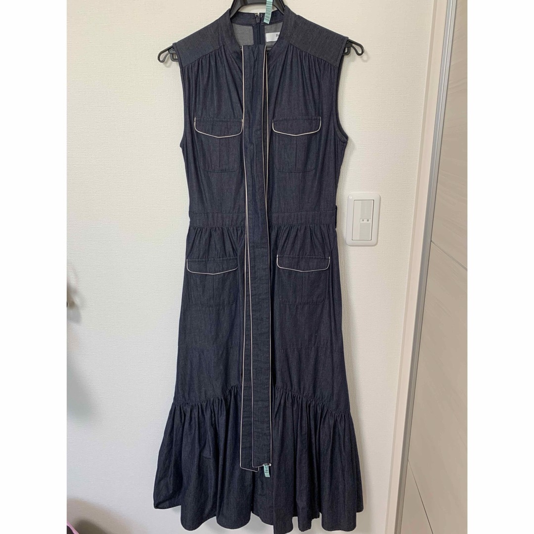 Her lip to(ハーリップトゥ)の♡美品♡Marseille Belted Denim Dress レディースのワンピース(ロングワンピース/マキシワンピース)の商品写真