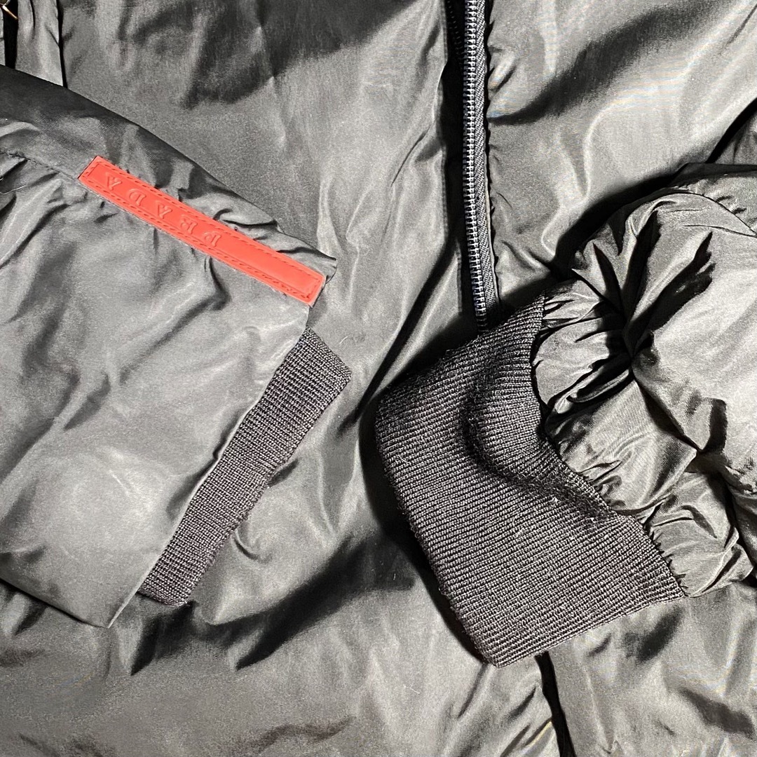 PRADA - 希少 90s prada sport 中綿ジャケット ブラック 46 PRADA - 希少 90s prada sport 中綿ジャケット ブラック 46