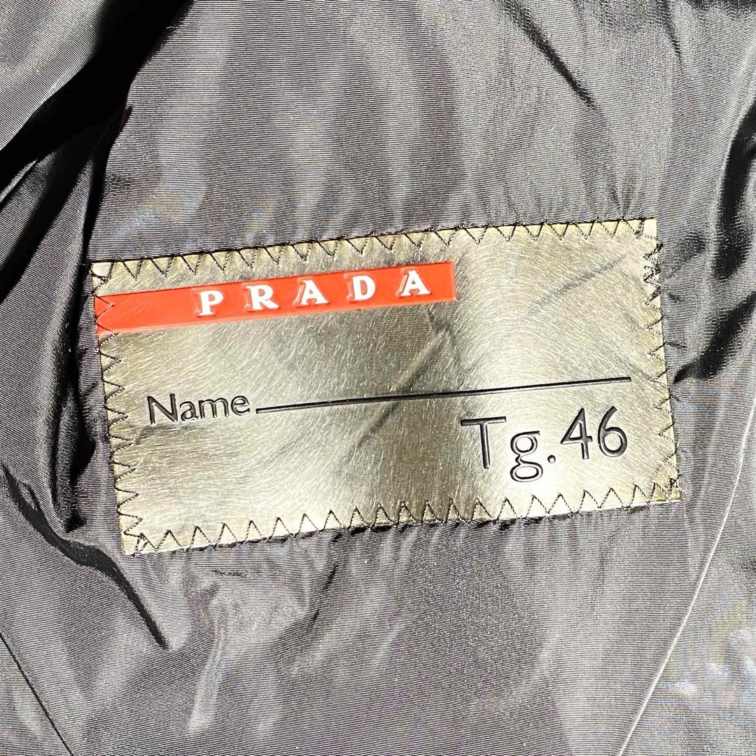 PRADA - 希少 90s prada sport 中綿ジャケット ブラック 46 PRADA - 希少 90s prada sport 中綿ジャケット ブラック 46