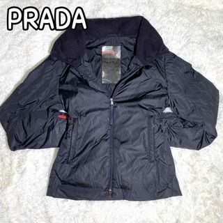 プラダ(PRADA)の希少　90s prada sport 中綿ジャケット　ブラック　46サイズ(ナイロンジャケット)