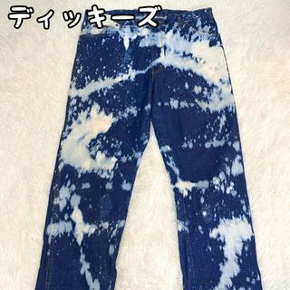 ディッキーズ(Dickies)のディッキーズ　dickeis ジーンズ　ペイント加工　デニム　w40×L32(デニム/ジーンズ)