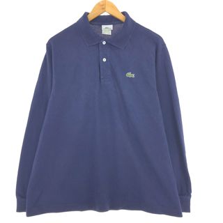 ラコステ(LACOSTE)の古着 ラコステ LACOSTE 長袖 ポロシャツ 7 メンズL /eaa423420(ポロシャツ)