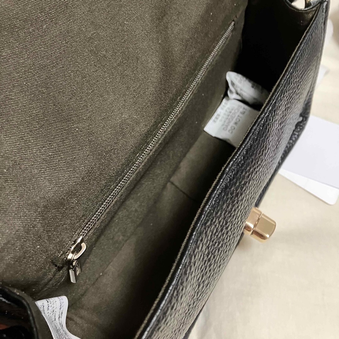 COOCO(クーコ)の新品 本革 ミニショルダーバッグ お財布ショルダー ブラック 黒 レディースのバッグ(ショルダーバッグ)の商品写真