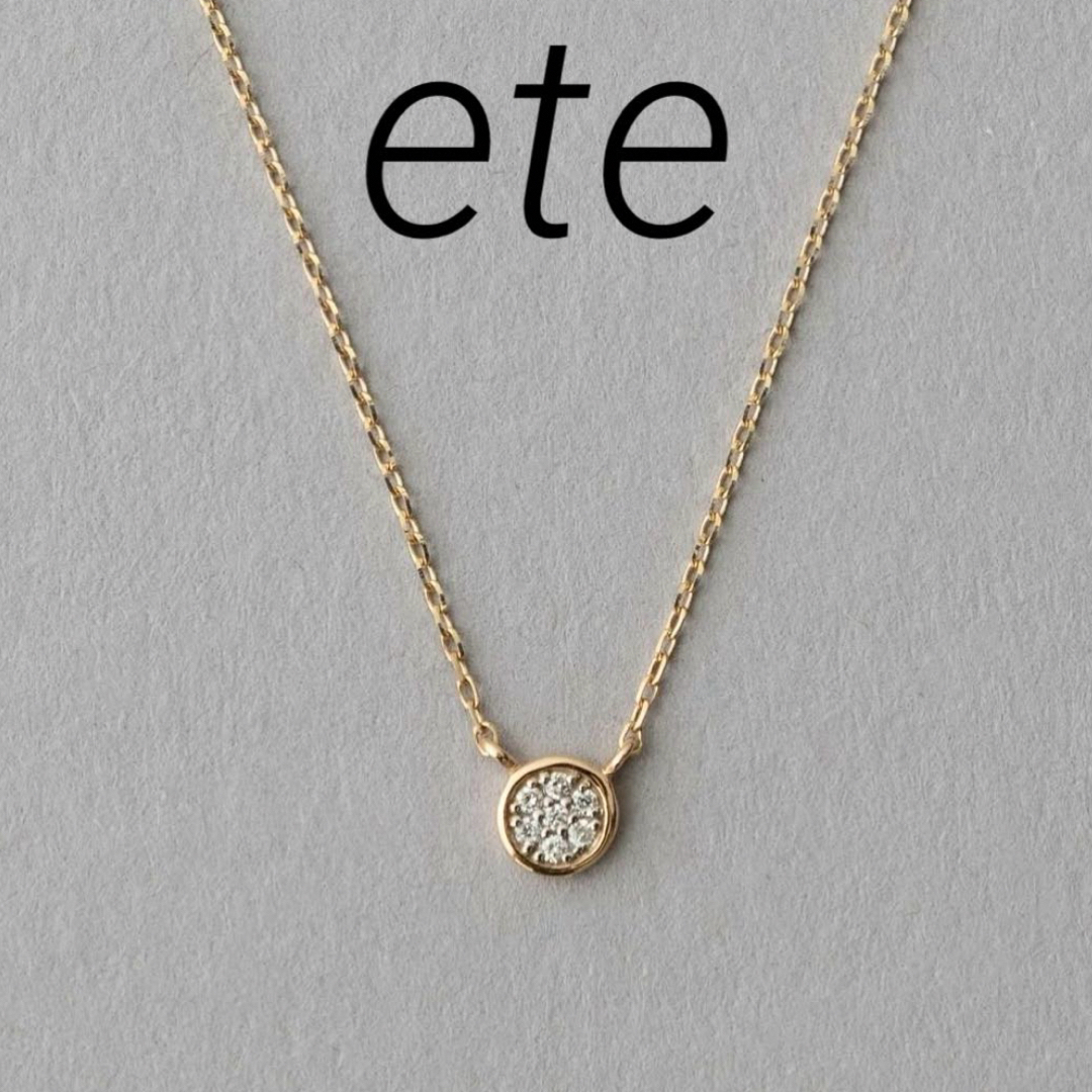 ete - 【ete】 K10YG ブリリアント ダイヤモンド ネックレス/0.02ctの