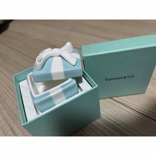 Tiffany & Co. - ティファニー ミニブルーボウボックス 小物入れ 