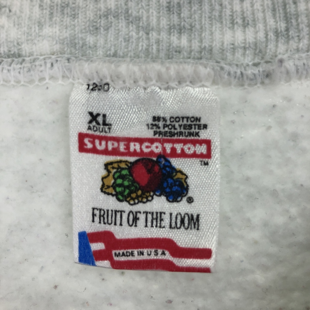 FRUIT OF THE LOOM(フルーツオブザルーム)の古着 90年代 フルーツオブザルーム FRUIT OF THE LOOM プリントスウェットシャツ トレーナー USA製 メンズXL ヴィンテージ /eaa427098 メンズのトップス(スウェット)の商品写真