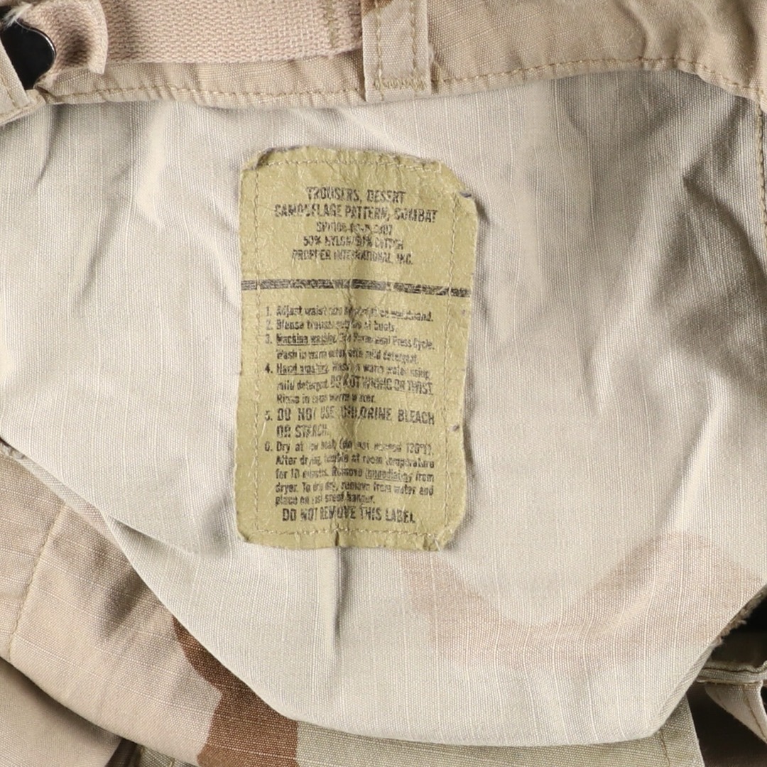 古着 00年代 米軍実品 迷彩柄 3C デザートカモ ダブルニー ミリタリー カーゴパンツ USA製 SAMLL-REGULAR メンズw31 /eaa422991 メンズのパンツ(ワークパンツ/カーゴパンツ)の商品写真
