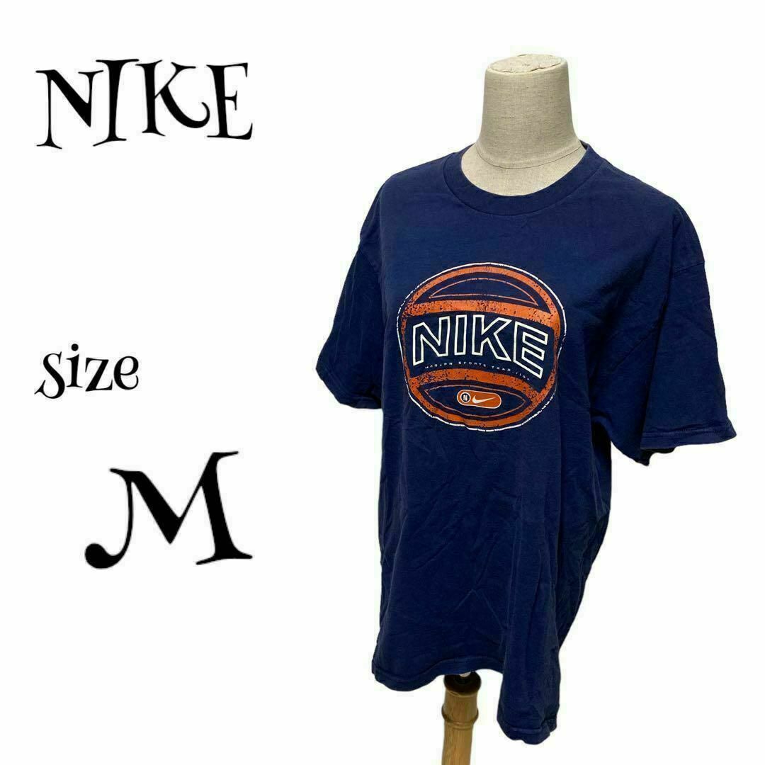 NIKE(ナイキ)のNIKE ナイキ☆90s 銀タグヴィンテージナイキ プリントTシャツ ネイビー メンズのトップス(Tシャツ/カットソー(半袖/袖なし))の商品写真