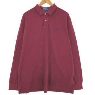 ラルフローレン(Ralph Lauren)の古着 ラルフローレン Ralph Lauren POLO by Ralph Lauren 長袖 ポロシャツ メンズXL /eaa423442(ポロシャツ)