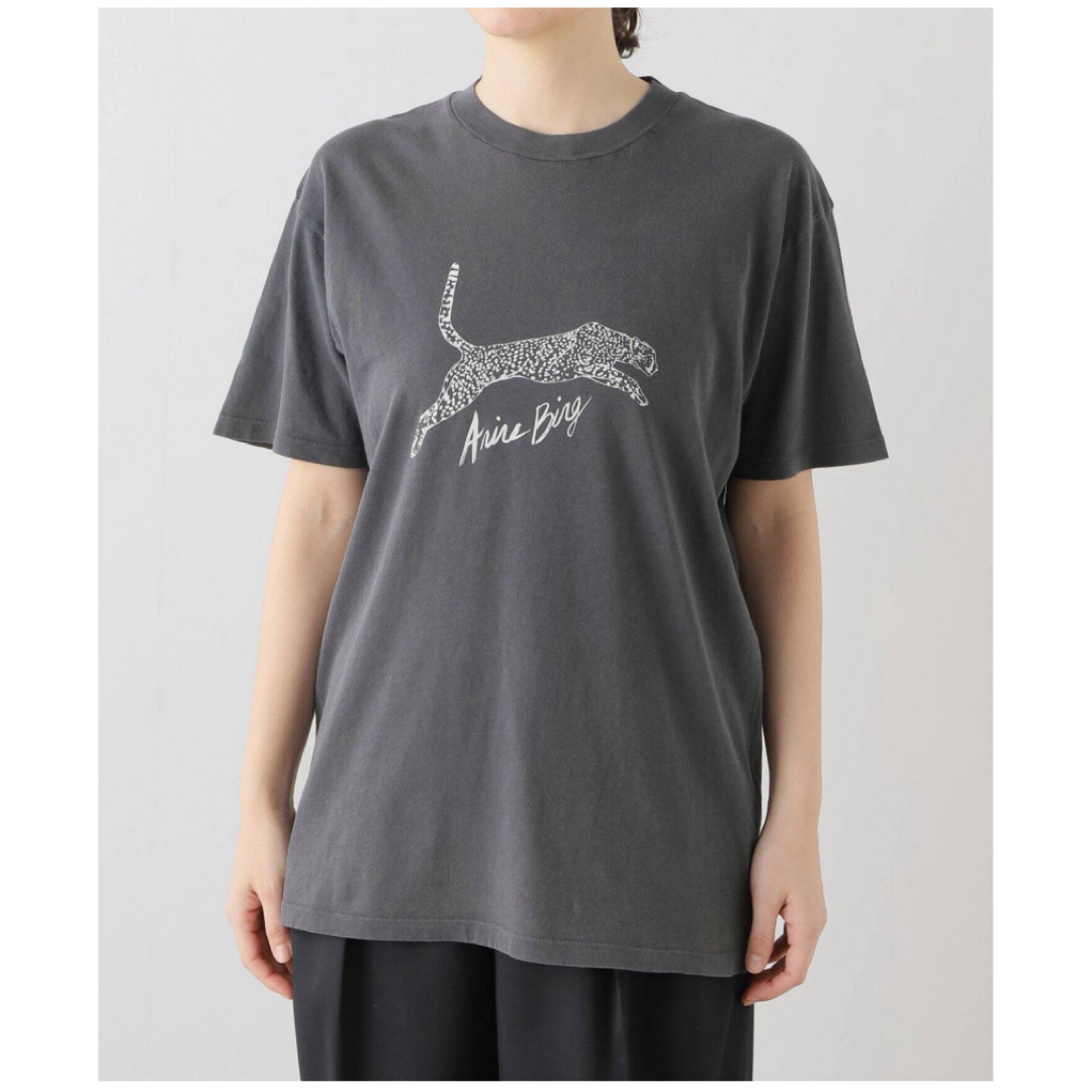 DEUXIEME CLASSE(ドゥーズィエムクラス)のANINE BING アニービン　WALKER TEE LEOPARD Tシャツ レディースのトップス(Tシャツ(半袖/袖なし))の商品写真