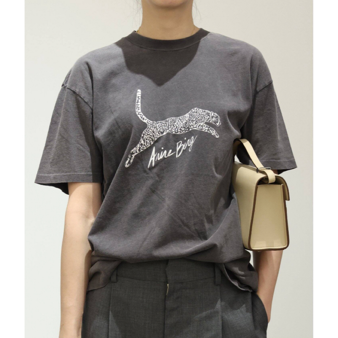 DEUXIEME CLASSE(ドゥーズィエムクラス)のANINE BING アニービン　WALKER TEE LEOPARD Tシャツ レディースのトップス(Tシャツ(半袖/袖なし))の商品写真