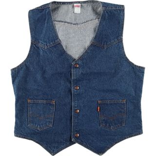 リーバイス(Levi's)の古着 80年代 リーバイス Levi's 60503-0216 ジレ デニムベスト USA製 メンズL ヴィンテージ /eaa427729(ベスト)