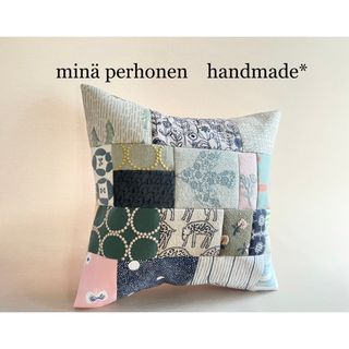 mina perhonen - ミナペルホネン　クッションカバー　パッチワーク　はぎれ　ハンドメイド