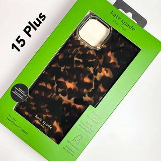 ケイトスペードニューヨーク(kate spade new york)のケイトスペード iPhone 15  Plus ケース トータス べっ甲柄(iPhoneケース)