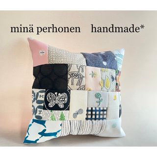 mina perhonen - ミナペルホネン　クッションカバー　パッチワーク　ハンドメイド　はぎれ