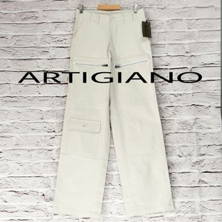 アルティジャーノ(artigiano)の【未使用品タグ付き】ARTIGIANO ワークパンツ 伸縮性  定価13800円(スラックス)