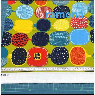 marimekko - 廃番カラー マリメッコ 生地 コンポッティ グリーン