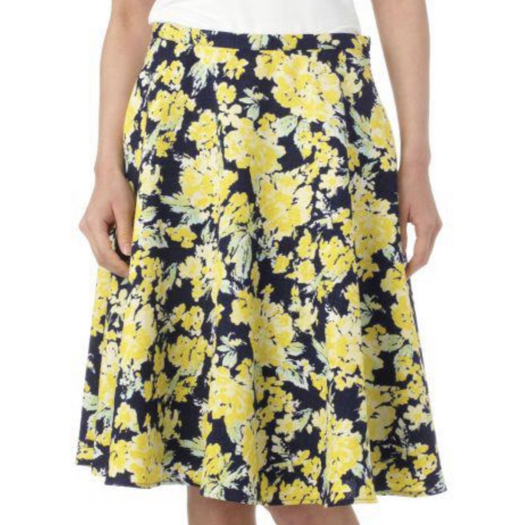 INDEX(インデックス)の美品🌼index 花柄スカート　ミモザ レディースのスカート(ひざ丈スカート)の商品写真