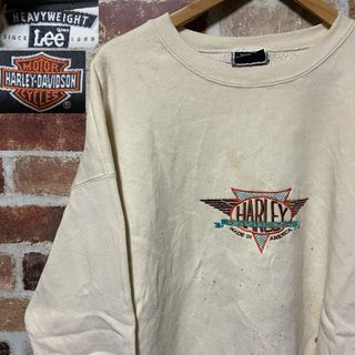 Harley Davidson - 【90s】R45 ハーレーダビッドソン× Lee スウェット 古着 USA