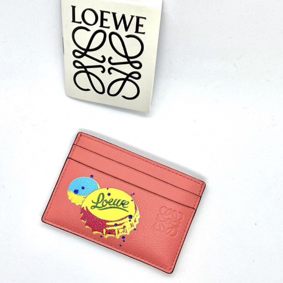 LOEWE(ロエベ)の【新品】ロエベ LOEWE カードホルダー 名刺入れ カードケース  ピンク レディースのファッション小物(パスケース/IDカードホルダー)の商品写真