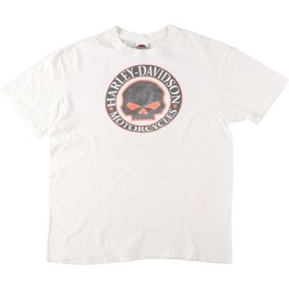 ハーレーダビッドソン(Harley Davidson)の古着 ハーレーダビッドソン Harley-Davidson 両面プリント モーターサイクル バイクTシャツ メンズXL  /eaa428111(Tシャツ/カットソー(半袖/袖なし))