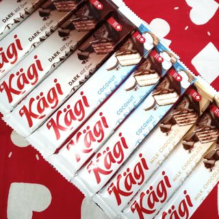 お🉐　海外洋菓子　Kagi(スイス)　ウエハースチョコバー　３種類　１０点(菓子/デザート)