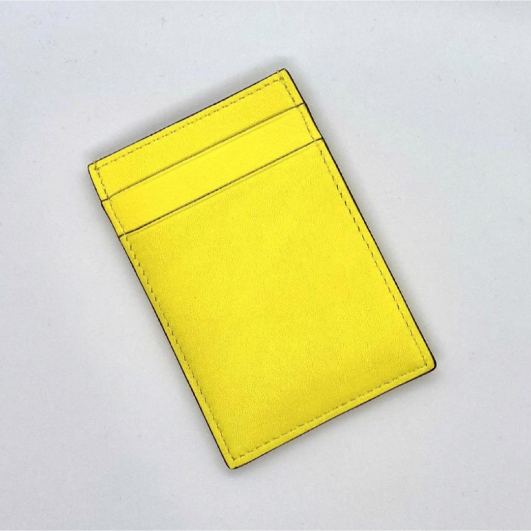 LOEWE(ロエベ)の【新品】ロエベ LOEWE 縦型 カードホルダー 名刺入れ カードケース  黄色 レディースのファッション小物(パスケース/IDカードホルダー)の商品写真