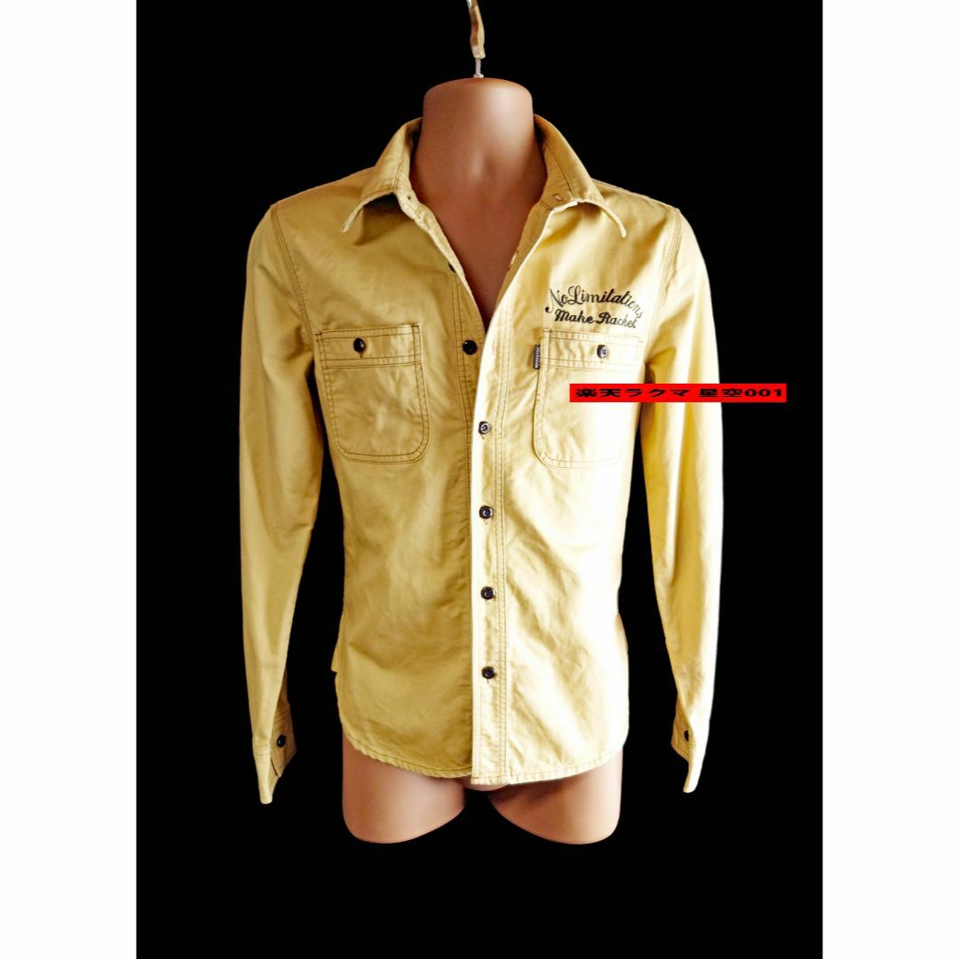 JACKROSE(ジャックローズ)の美品 JACKROSE ベージュ ウエスタン 刺繍長袖シャツ ジャックローズ L メンズのトップス(シャツ)の商品写真